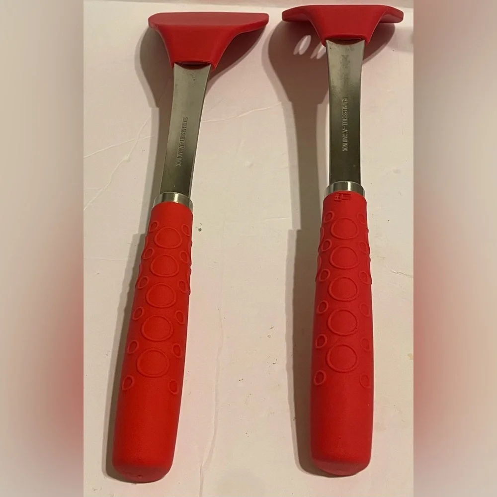 2 pc Kitchen Tool Set: Solid & Slotted Turners